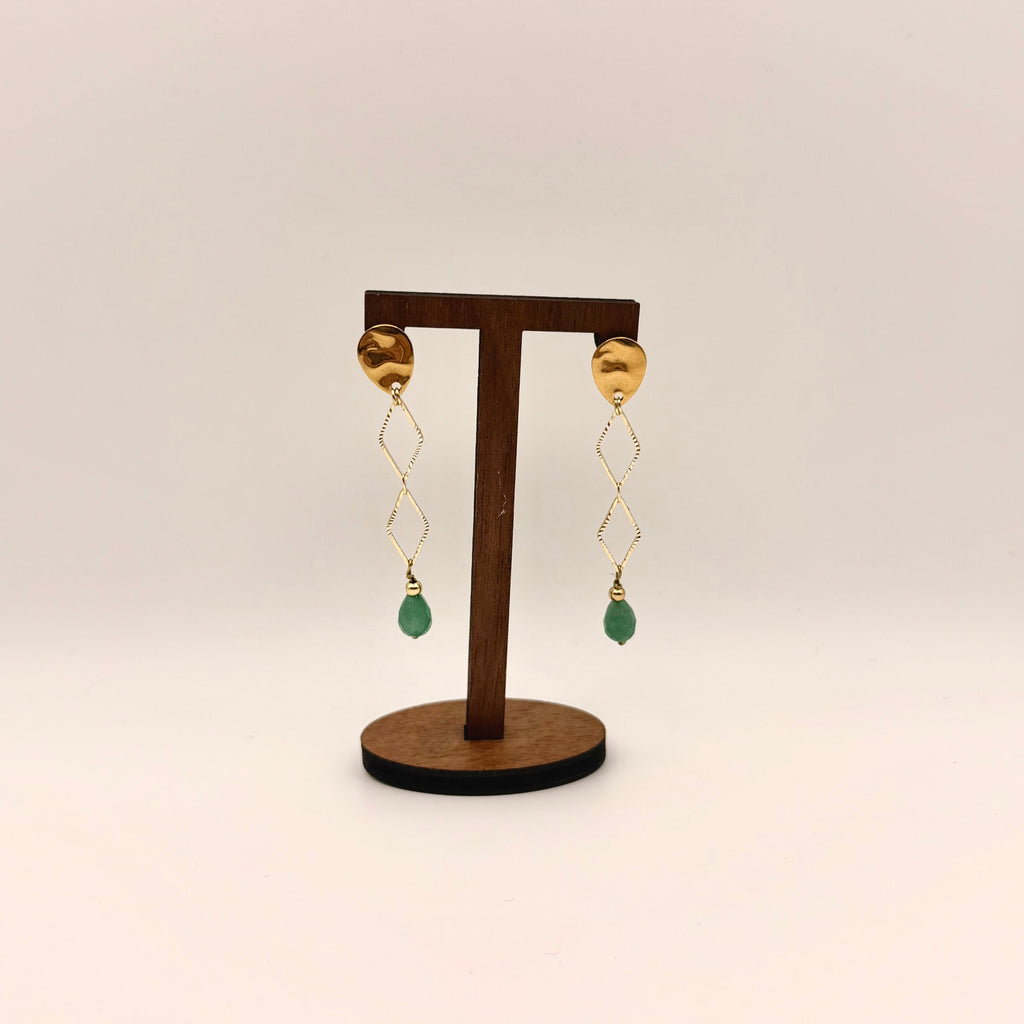 Pendientes Rombos Turquesa